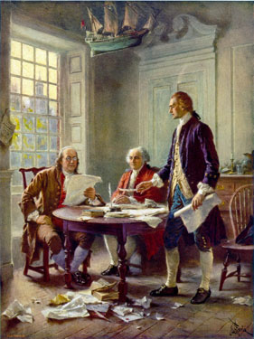 Writing the Declaration of Independence by JLG Ferris